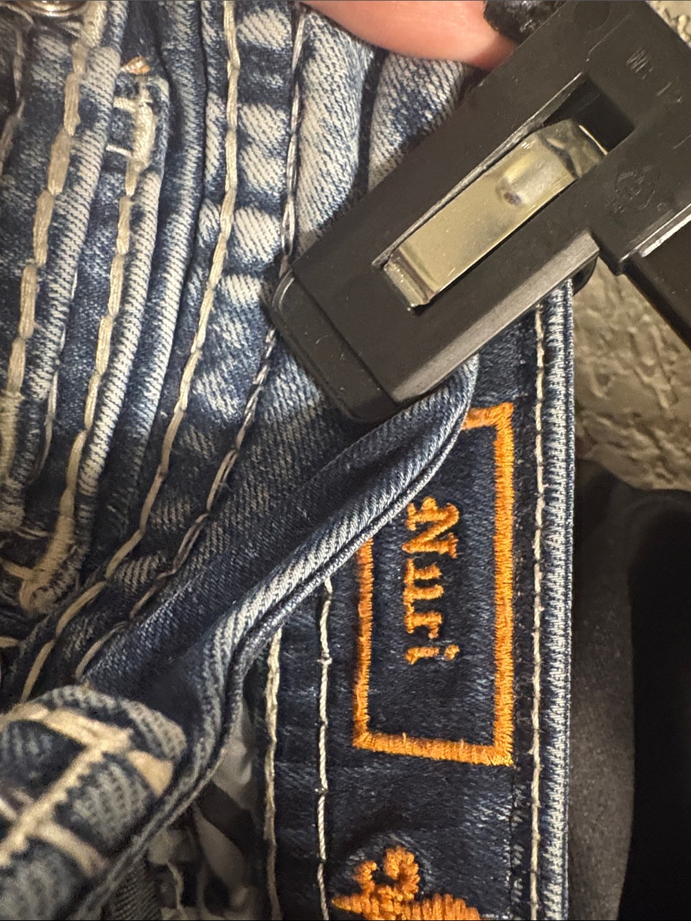 Rock Revival Women's Distressed Medium Blue Skinny Jeans - Picture 7 of 7